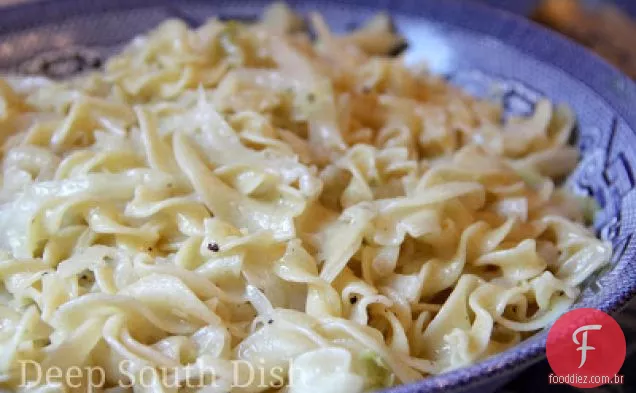 Macarrão e repolho