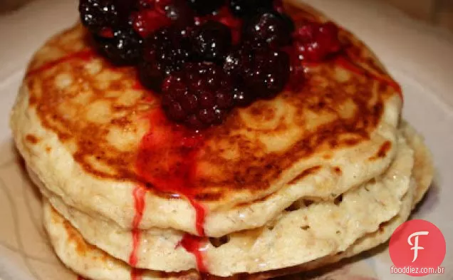 Panquecas saudáveis e deliciosas de alta fibra