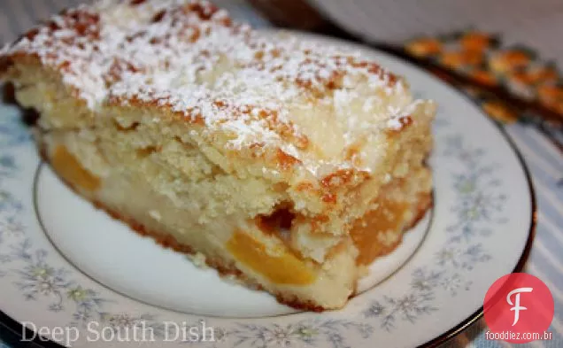 Bolo De Migalhas De Pêssego