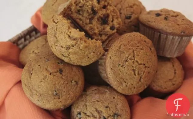 Muffins De Abóbora De Trigo Integral