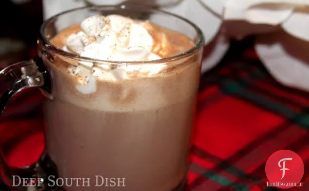 Chocolate quente cravado e temperado
