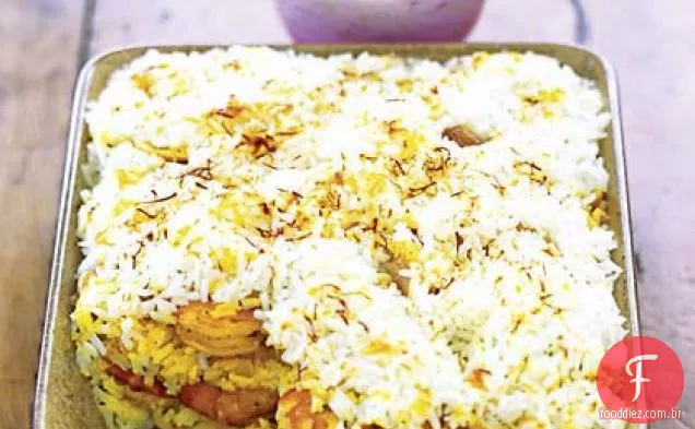 Camarão Biryani