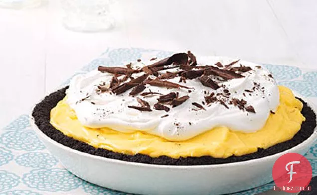 Torta De Banana De Fundo Preto