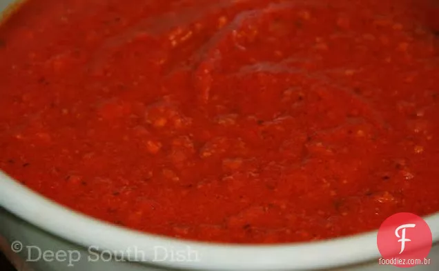 Molho De Carne De Espaguete De Tomate Fresco Caseiro