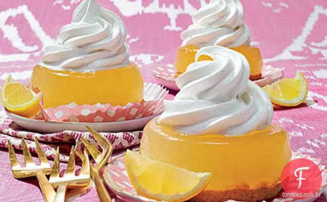 Cupcakes de Limão Com Cobertura de lavanda