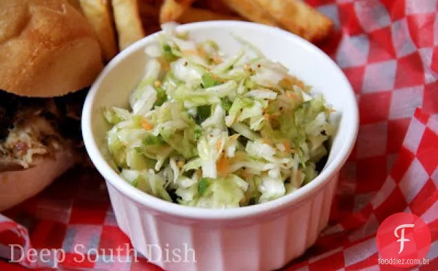 Vinagre salada de repolho com maçã