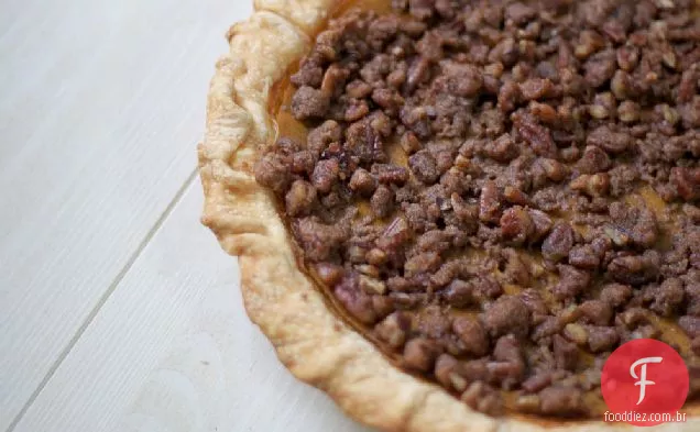 Torta De Abóbora Com Cobertura De Pecan Streusel