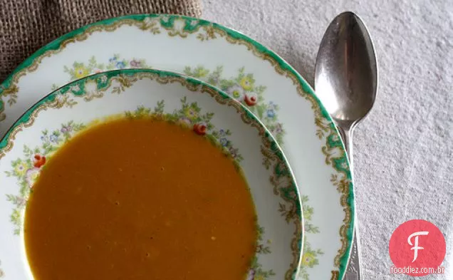 Sopa De Abóbora Assada E Abóbora