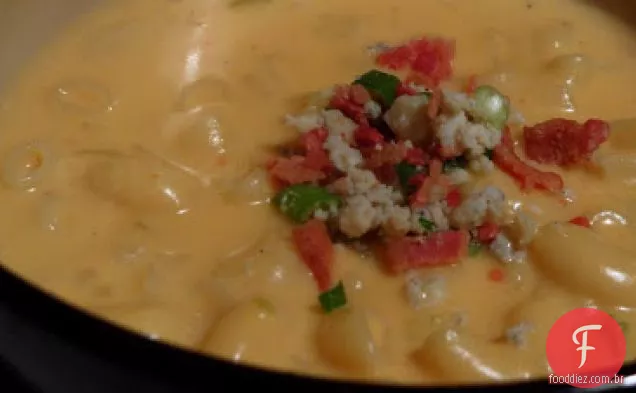Sopa de macarrão com queijo