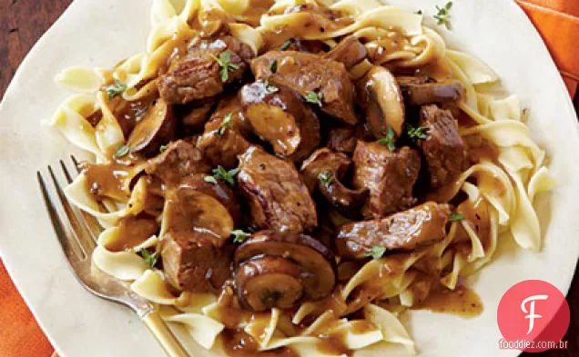 Dicas de bife com molho de cogumelos apimentados