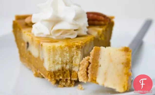 Torta De Abóbora Com Cheesecake Rodado