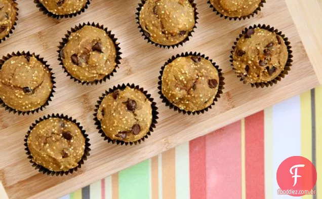 Abóbora, Painço E Muffins De Chocolate