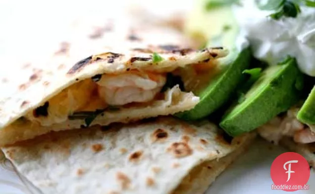 Camarão Quesadilla