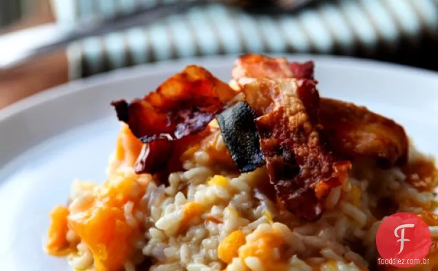 Abóbora E Risoto Pancetta Crocante