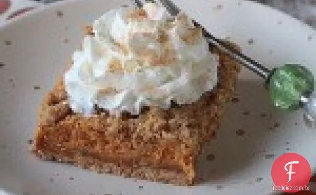Pumpkin Streusel Cheesecake Bars