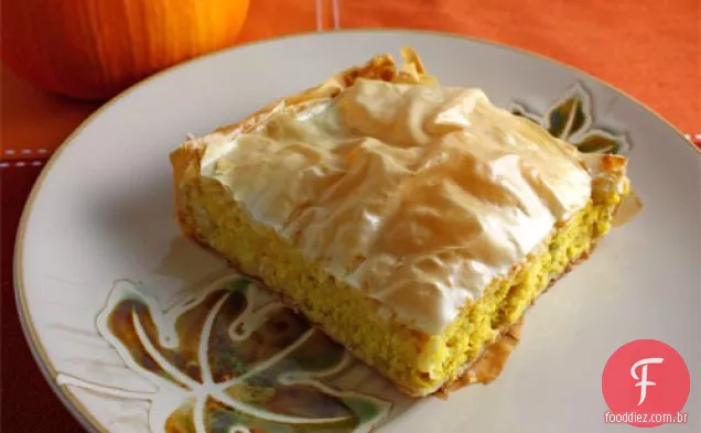 Torta de abóbora salgada (kolokithopita)