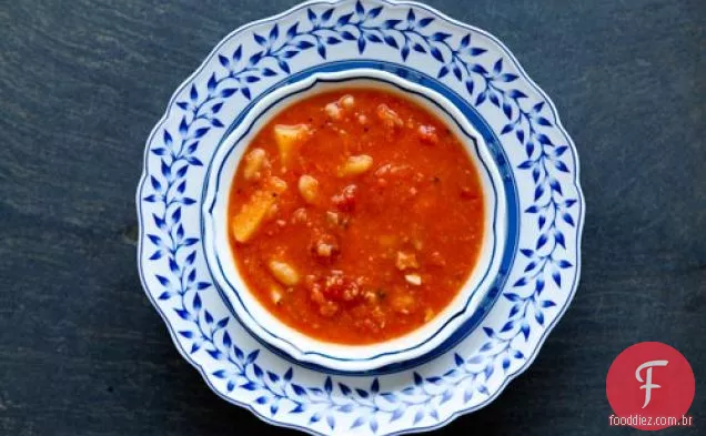 Tomate, Feijão Branco, Sopa De Bacon