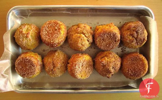 Abóbora Donut mini-muffins