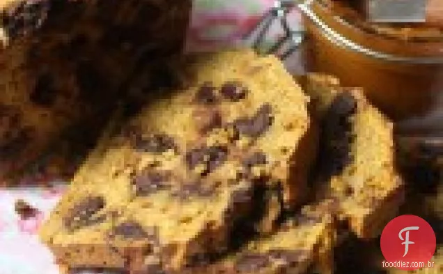 Abóbora Chocolate Chip Pão