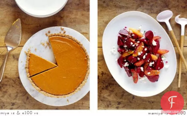 Torta De Abóbora Com Crosta De Nozes Torradas