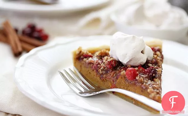 Torta De Abóbora Cranberry Pecan