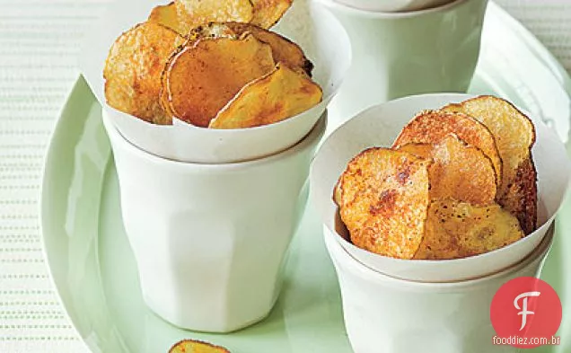 Batatas Fritas Cozidas No Forno Esfumaçadas