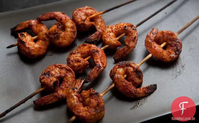 Espetos De Camarão Smoky Paprika