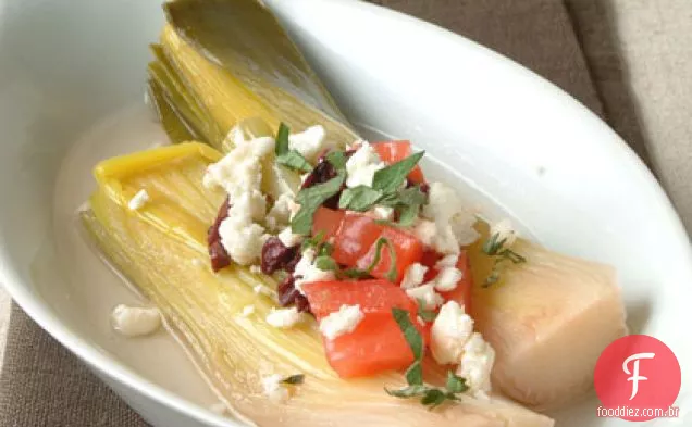 Leeks à la Grecque (alho-poró de estilo grego)