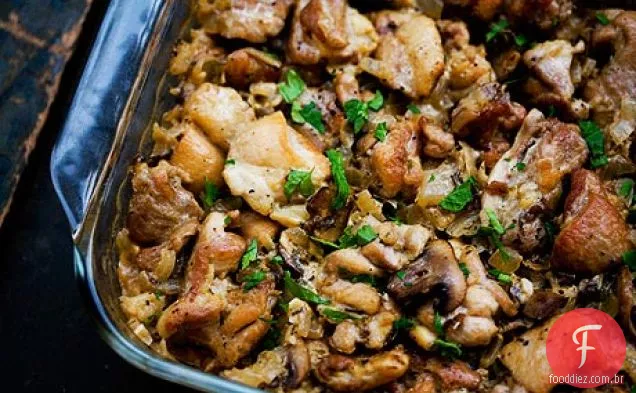 Caçarola de frango e arroz
