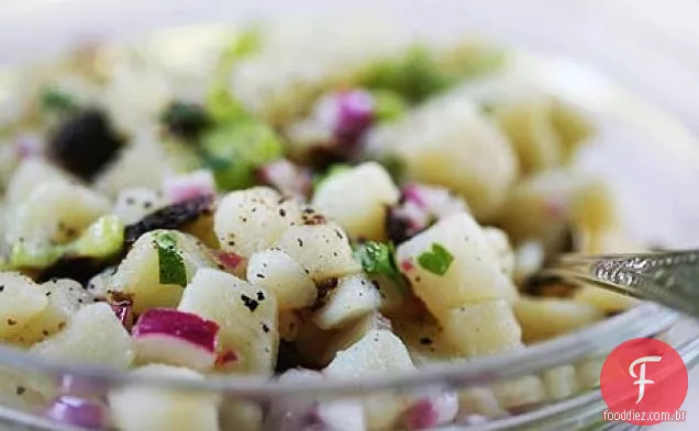 Salada de batata quente da mãe