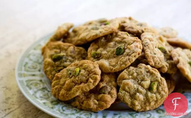 Biscoitos De Chocolate Branco Pistache