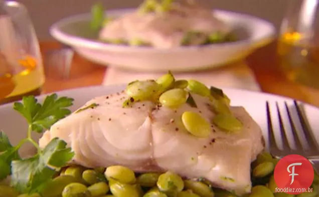Bacalhau Assado Com Feijão De Lima