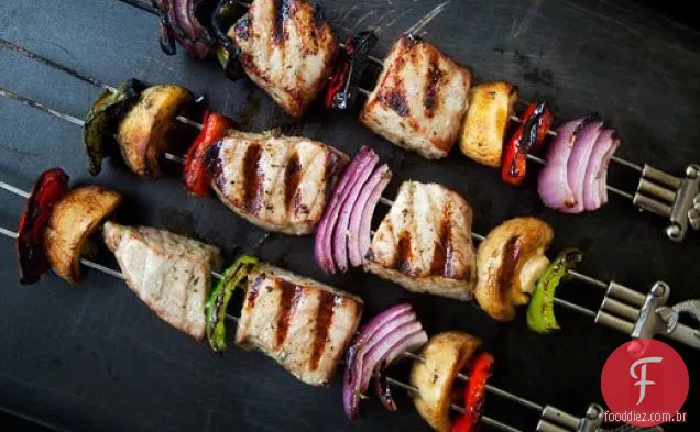 Kebabs De Atum Grelhado
