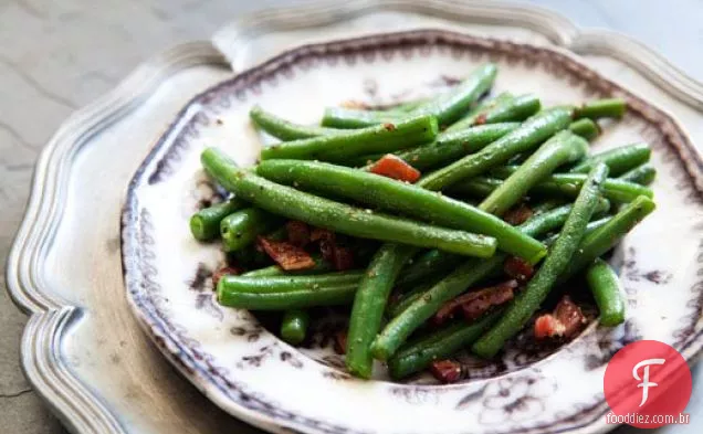 Feijão verde com Bacon