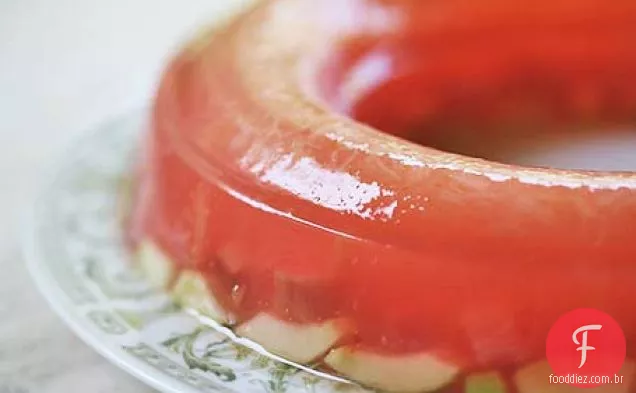 Salada Moldada Do Pepino Do Alecrim Do Ruibarbo