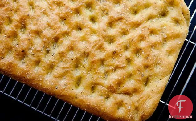 Pão Focaccia com alecrim