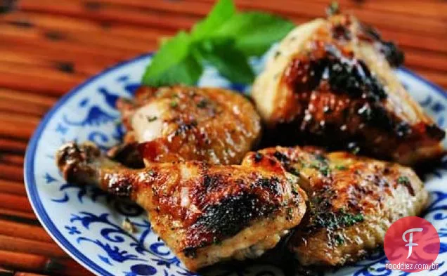 Mel Hortelã Vitrificada Frango Grelhado