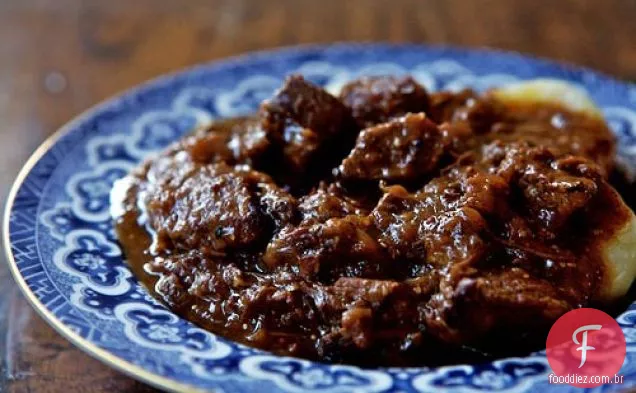 Carbonnade carne e guisado de Cerveja