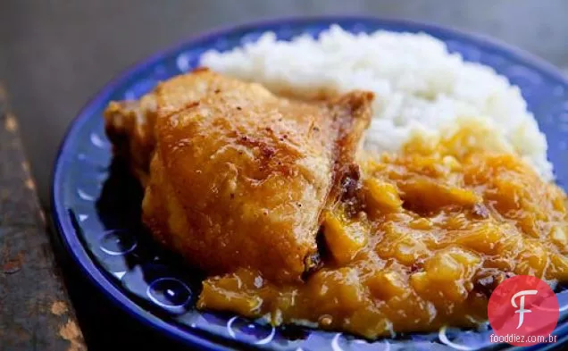Frango com molho de Chutney de Manga