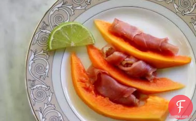 Mamão, Prosciutto e Lima