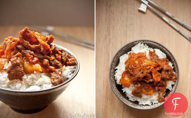 Carne e Kimchi Stir-fry