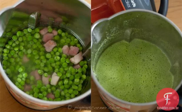Sopa de ervilha e Gamão