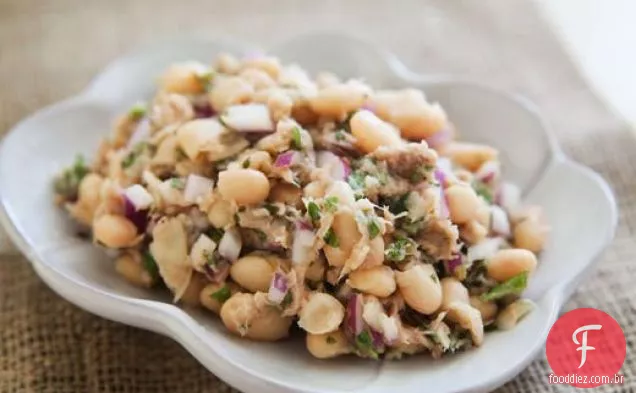 Salada De Feijão branco e atum