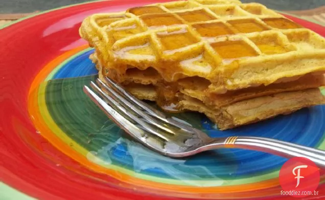 Receita De Waffles De Abóbora Temperada