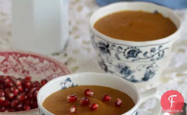 Pudim de café da manhã de abóbora-maple