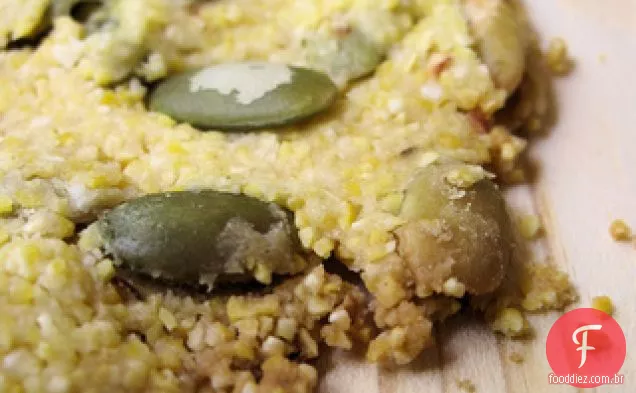 Bolachas De Fubá Com Sementes De Abóbora