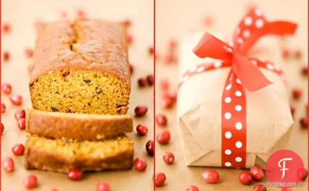 Pão De Cranberry De Abóbora
