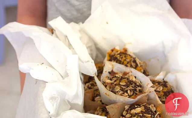 Muffins De Aveia Com Chocolate De Abóbora