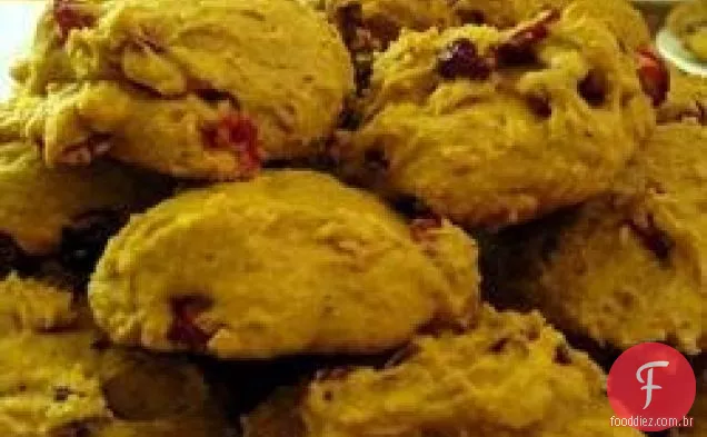 Biscoitos Cranberry-Abóbora