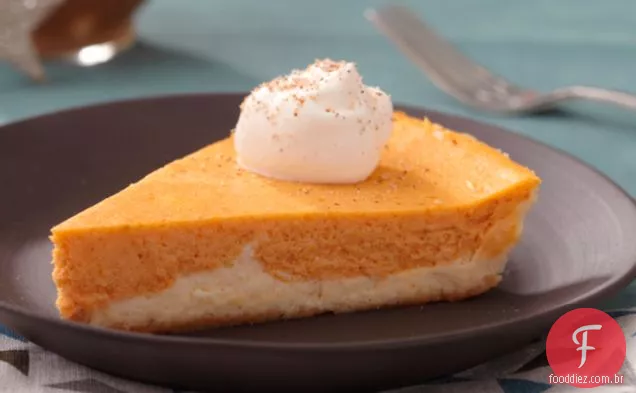 Cheesecake De Abóbora De Camada Dupla